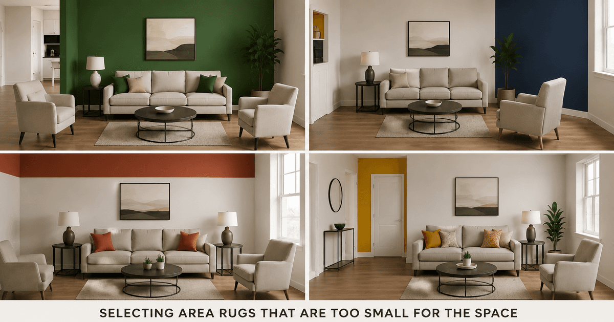 Area Rugs That Are Too Small for the Space