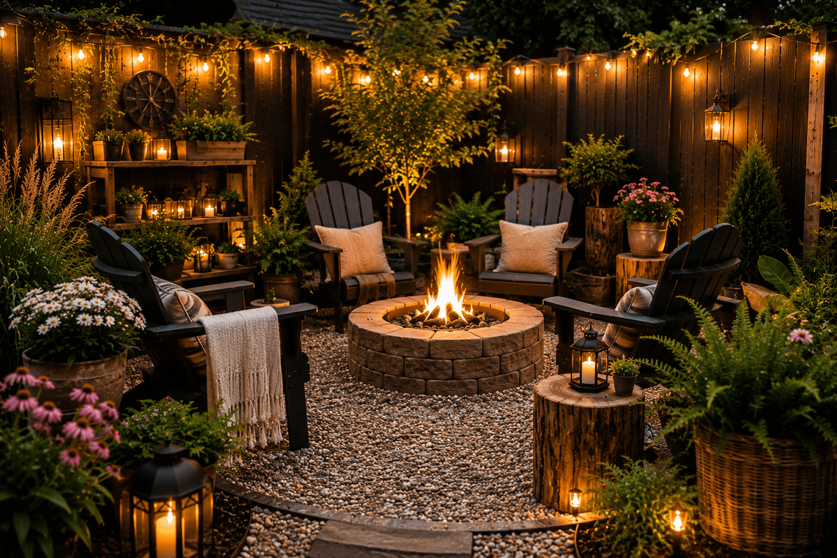 Cozy Fire Pit Corner