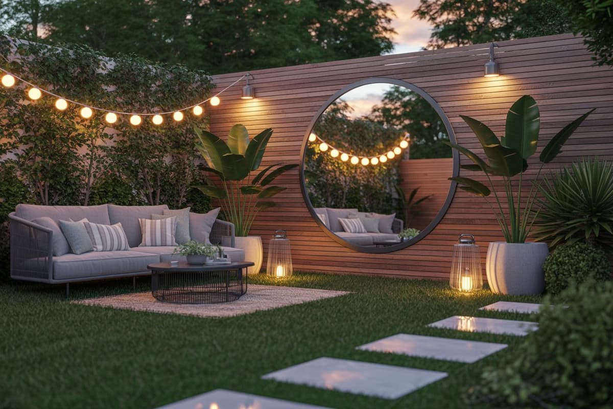 outdoor mirror for garden