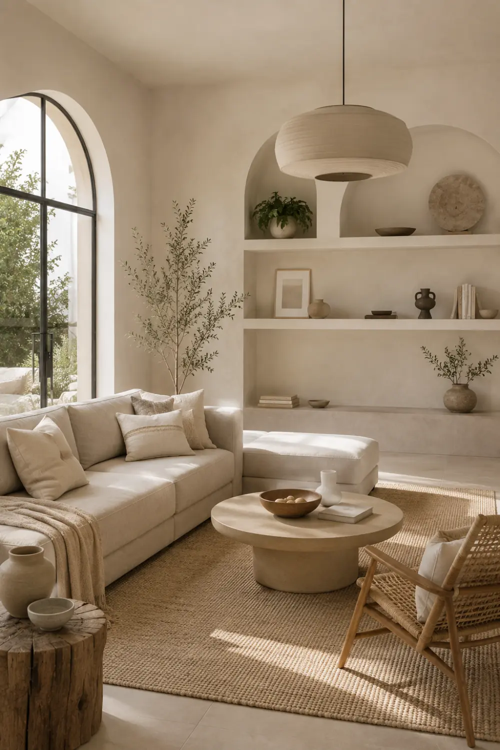 sand linen living room color palette