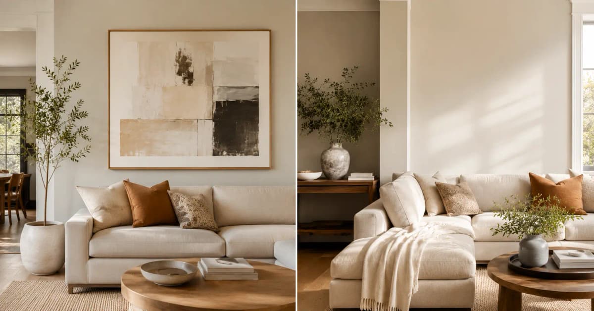 wall art scale sofa guide