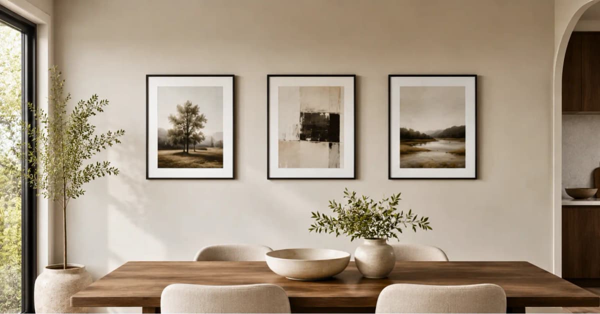 curated wall gallery spacing
