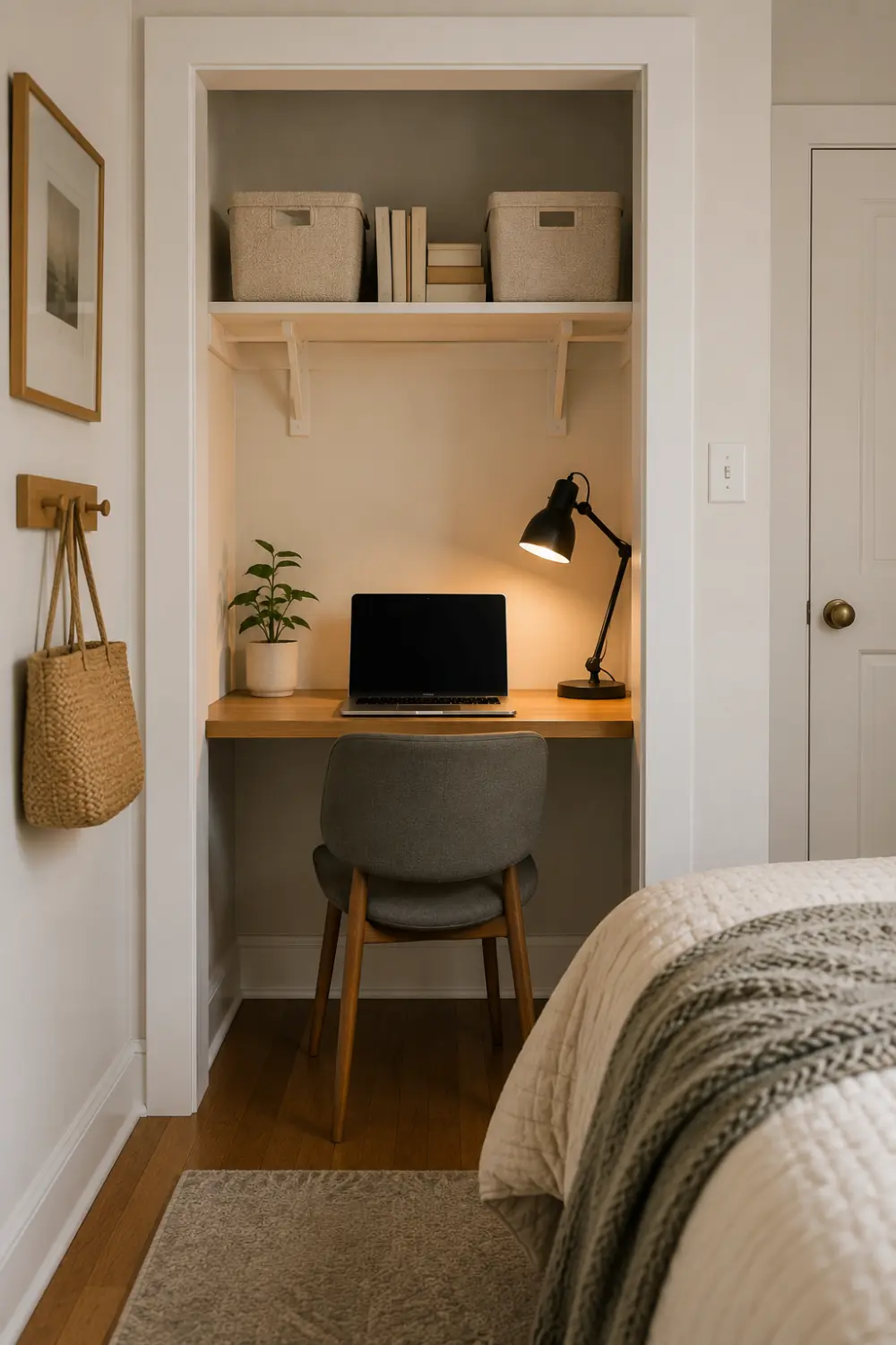 cloffice closet home office idea