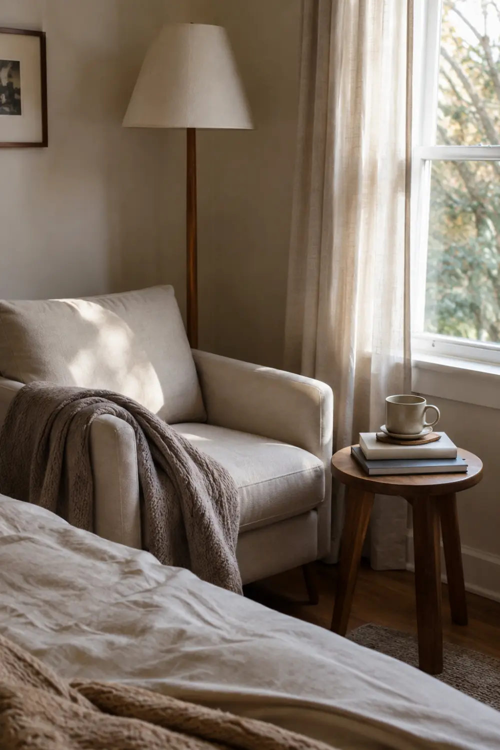 cozy reading nook small bedroom corner