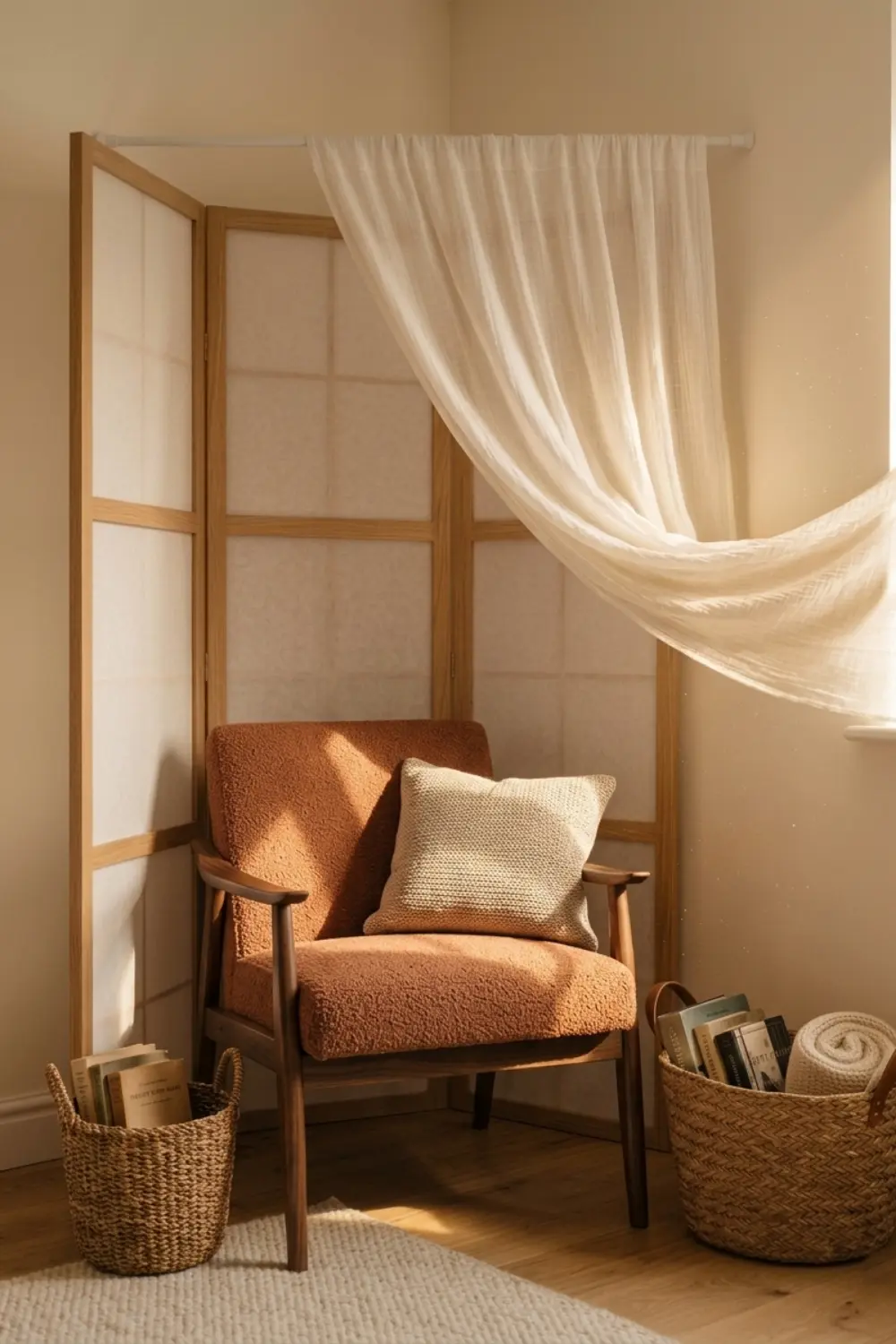 renter friendly reading nook apartment