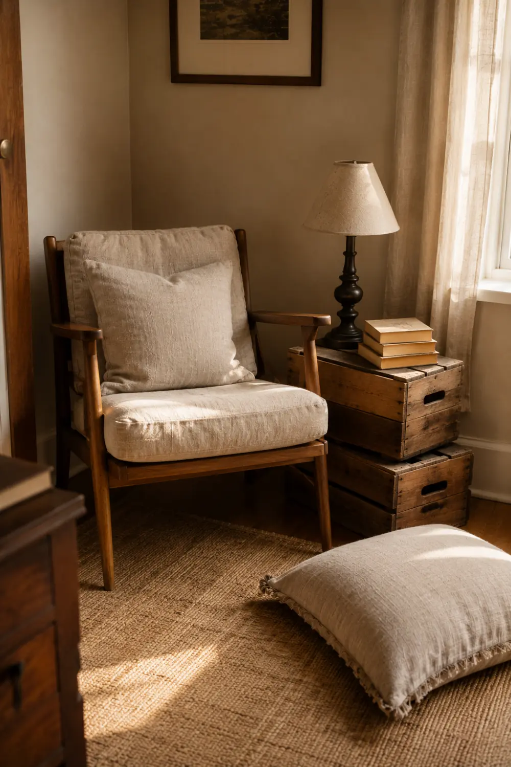 budget diy reading nook thrifted chair