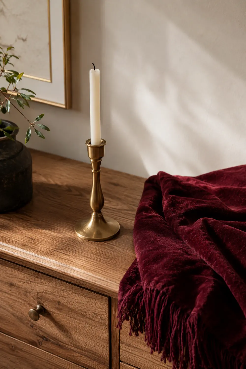 burgundy brown texture metallic accents