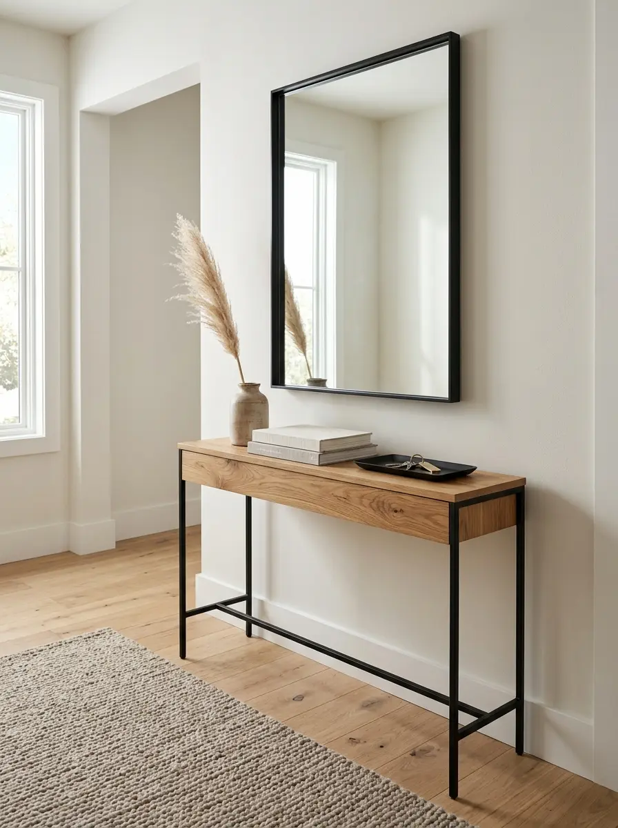 entryway look expensive console