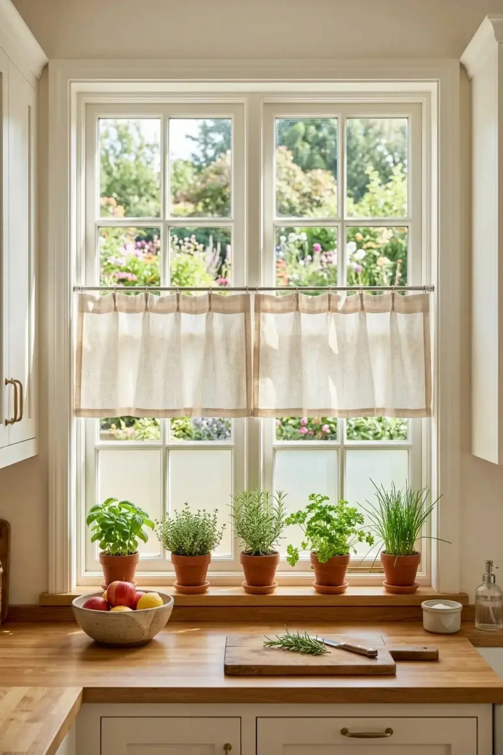 cheap clever window covering ideas kitchen