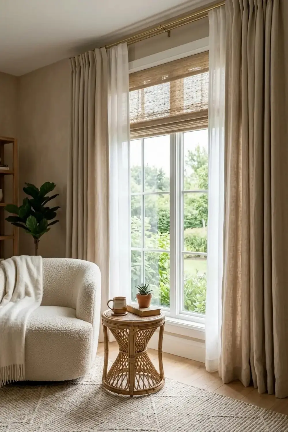window treatment trends 2026 layered neutral
