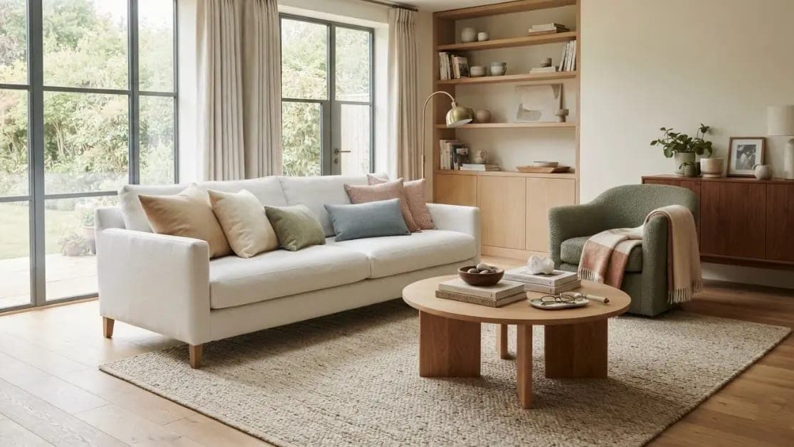 what colors go with a white couch